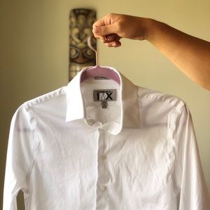 Express 1MX fitted white shirt
